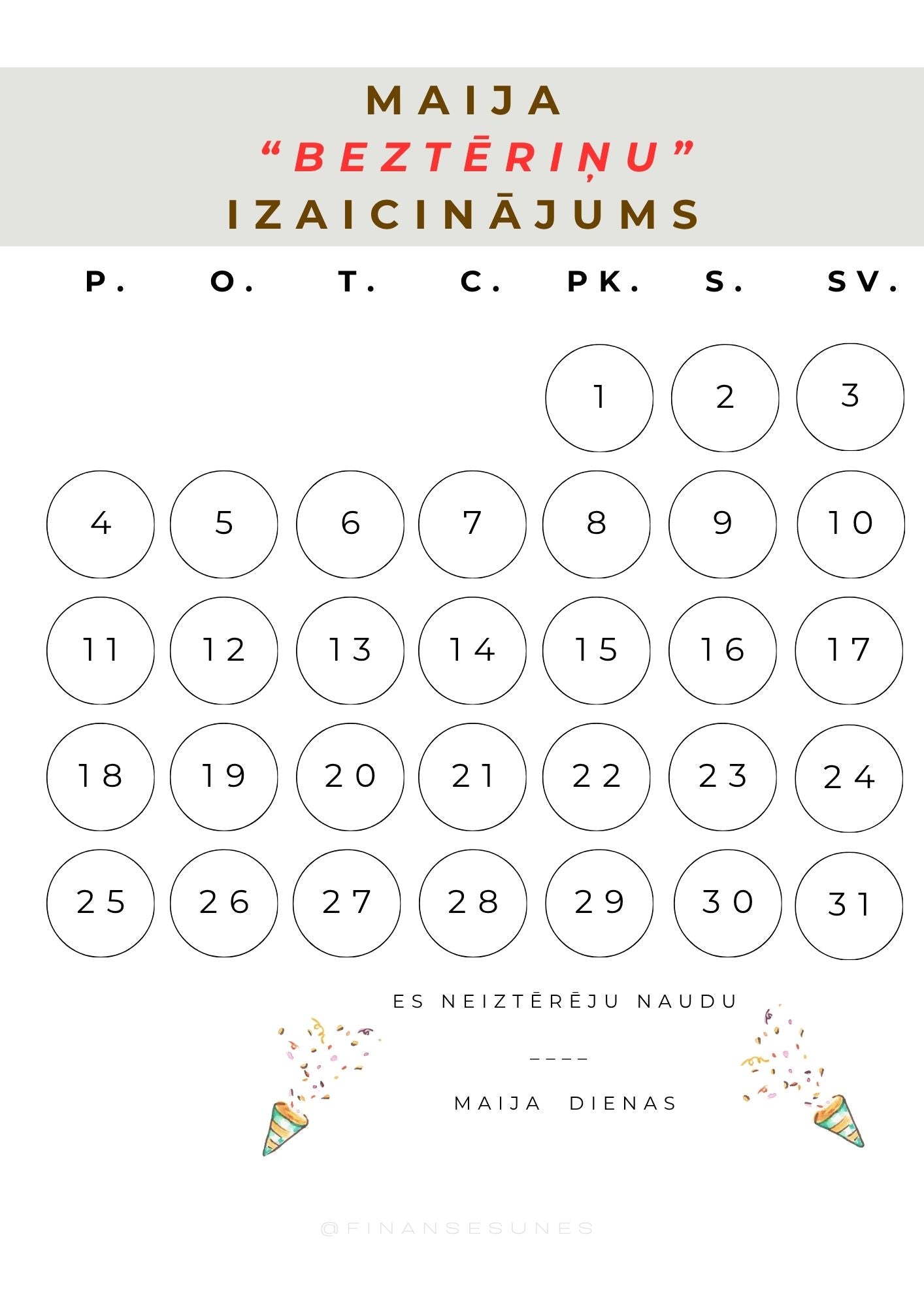 Beztēriņu izaicinājums