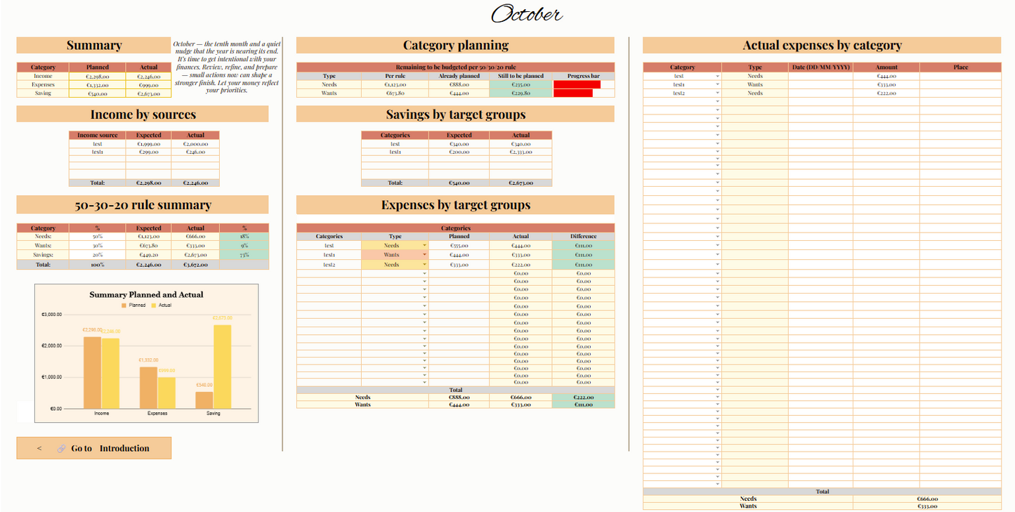 Simple Monthly Budget Template 2026